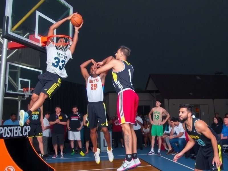 Indian Dunk Showdown players at a meetup