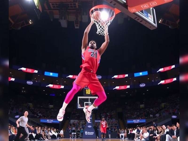 Indian player demonstrating a dunk in Dunk Showdown