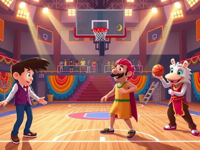 Dunk Showdown Diwali event with decorated court and characters